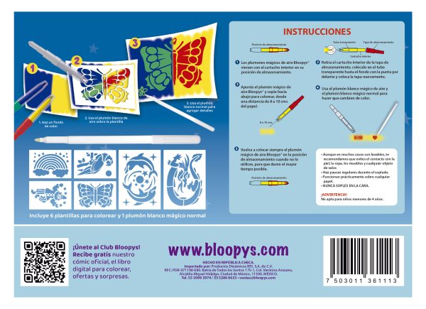 Plumones Mágicos Bloopys Aire ¡Cambian Color al Soplar! - Image 2