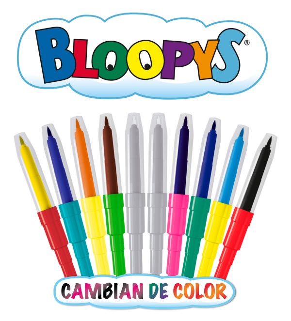 Plumones Mágicos Bloopys Aire ¡Cambian Color al Soplar! - Image 6